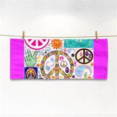 Peace Collage Hand Towel