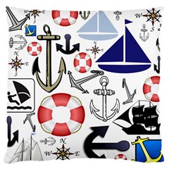 Nautical Nut Large Cushion Case (single Sided) 