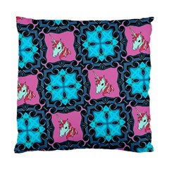 Aqua Unicorn Cushion Case (single Sided) 