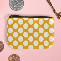 Sunny Yellow Polkadot Coin Change Purse