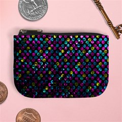 Polka Dot Sparkley Jewels 2 Coin Change Purse