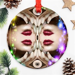 Magic Spell Round Ornament (two Sides)