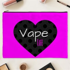 Hot Pink Vape Heart Cosmetic Bag (xxxl)