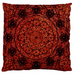 Grunge Style Geometric Mandala Large Cushion Case (two Sided) 