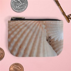 Sunny White Seashells Coin Change Purse