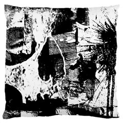 Grunge Skull Large Cushion Case (single Sided) 