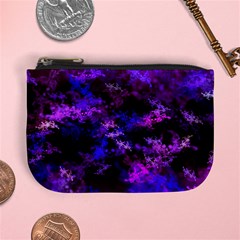 Purple Skulls Goth Storm Coin Change Purse