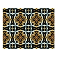 Faux Animal Print Pattern Double Sided Flano Blanket (large) 