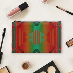 Striped Tribal Pattern Cosmetic Bag (medium)