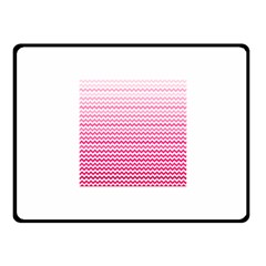 Pink Gradient Chevron Fleece Blanket (small)