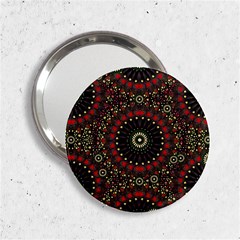 Digital Abstract Geometric Pattern In Warm Colors Handbag Mirror (2 25 )
