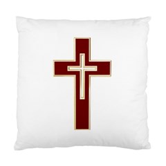 Red Christian Cross Standard Cushion Case (one Side)