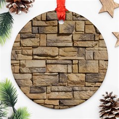 Block Wall 1 Ornament (round) 