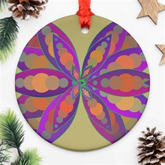 Fly-mandala Ornament (round) 