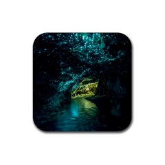 Waitomo Glowworm Rubber Coaster (square) 