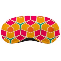 Shapes In Retro Colors Pattern			sleeping Mask