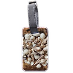 Tropical Sea Shells Collection, Copper Background Luggage Tags (two Sides)