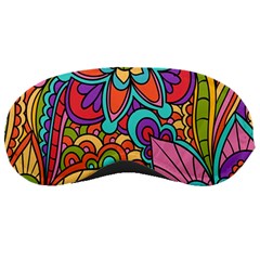 Festive Colorful Ornamental Background Sleeping Masks