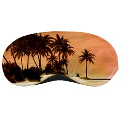 Wonderful Sunset Over The Beach, Tropcal Island Sleeping Masks
