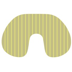 Summer Sand Color Yellow Stripes Pattern Travel Neck Pillows