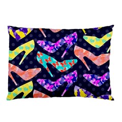 Colorful High Heels Pattern Pillow Case (two Sides)