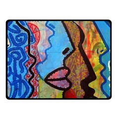 Graffiti Wall Color Artistic Fleece Blanket (small)