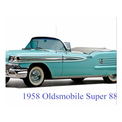 1958 Oldsmobile Super 88 J2 2a Double Sided Flano Blanket (large) 