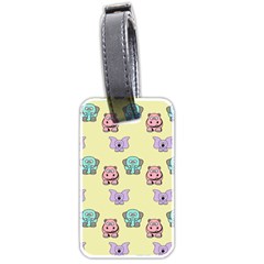 Animals Pastel Children Colorful Luggage Tags (two Sides)
