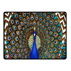 The Peacock Pattern Fleece Blanket (small)