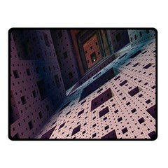 Industry Fractals Geometry Graphic Fleece Blanket (small)