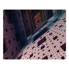 Industry Fractals Geometry Graphic Double Sided Flano Blanket (large) 