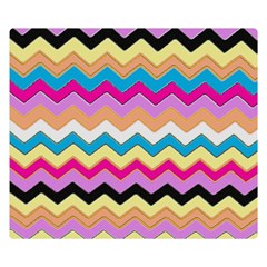 Chevrons Pattern Art Background Double Sided Flano Blanket (small) 