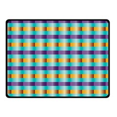 Pattern Grid Squares Texture Fleece Blanket (small)