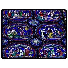 Church Window Canterbury Fleece Blanket (large) 