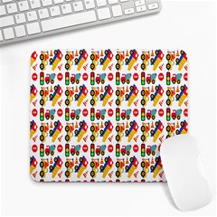 Construction Pattern Background Large Mousepads