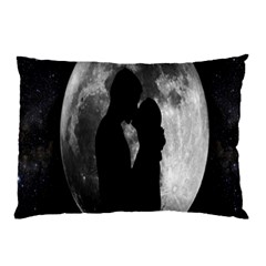 Silhouette Of Lovers Pillow Case