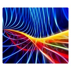 Color Colorful Wave Abstract Double Sided Flano Blanket (small) 