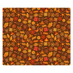 Pattern Background Ethnic Tribal Double Sided Flano Blanket (small) 