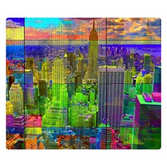 New York City Skyline Double Sided Flano Blanket (small) 