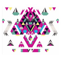 Geometric Play Double Sided Flano Blanket (small) 