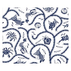 Fish Pattern Double Sided Flano Blanket (small) 