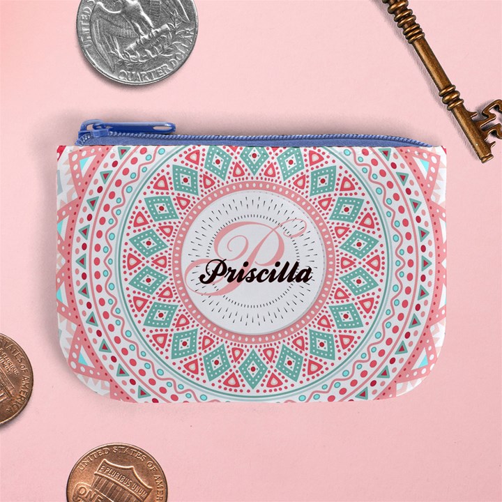 ethnic flower Coin Change Purse