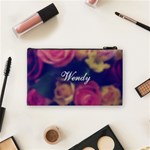 Vintage Monogram Flower Vintage Monogram Flower Cosmetic Bag (Small)  Back