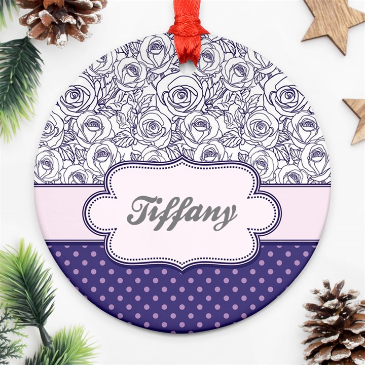 Pattern Purple 2 Ornament (Round)