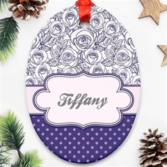 Pattern Purple 2 Ornament (oval)