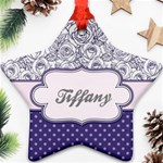 Pattern Purple 2 Ornament (Star) Front