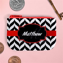 Pattern Black 1 Coin Change Purse