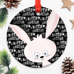 Easter Bunny  Round Ornament (two Sides)