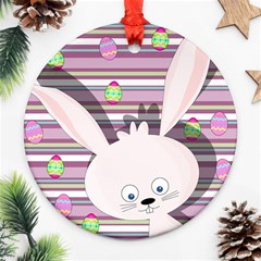 Easter Bunny  Round Ornament (two Sides)