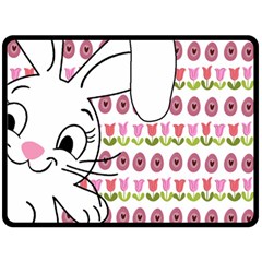 Easter Bunny  Fleece Blanket (large) 